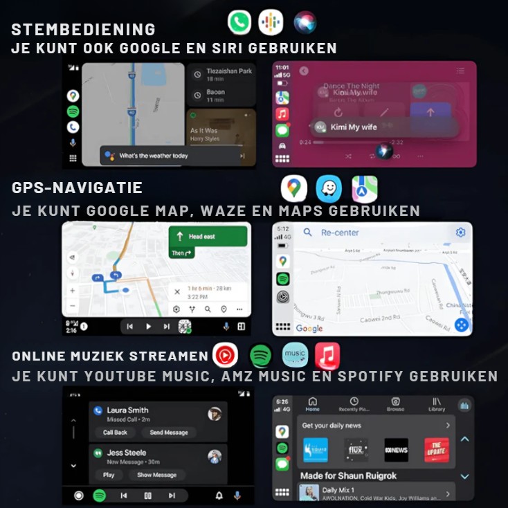 DataStream™ | Draadloze CarPlay- en Android Auto-adapter